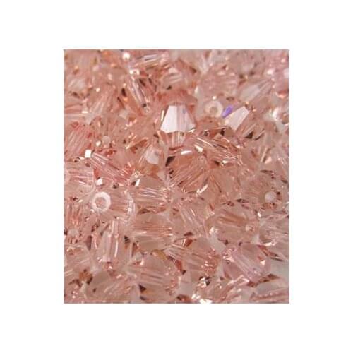 Free Shipping, 288pcs/Lot 6mm light peach color Chinese Top Quality Crystal Bicone Beads