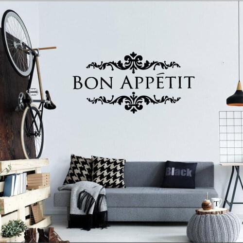 BonAppetit creative kitchen waterproof carved wall stickers DIY Fork Removable Wall Sticker Home Decor DW11400