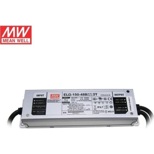MeanWell Power Supply ELG-150-48B-3Y 150W 48V For Quantum Board 120W Samsung Led LM301H/B Phytolamp For Planting Driver Indoor