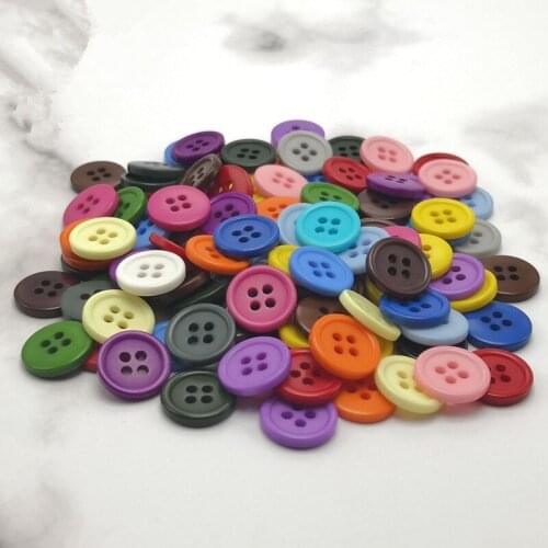 Resin 4-holes Round Buttons Sewing Fasteners Craft scrapbooking 25mm 28mm 30mm 32mm 33mm 34mm 35.5mm 38mm 1000pcs/bag