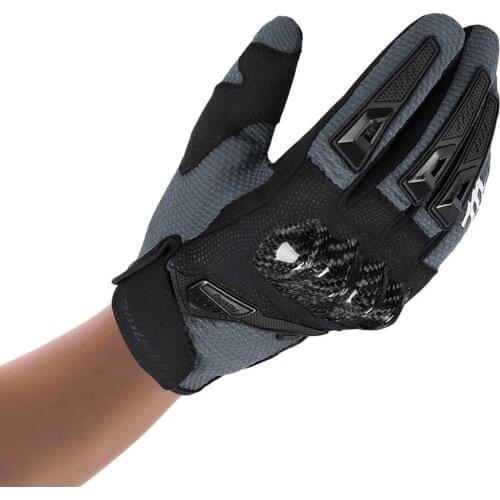 Summer Breathable Bike Off-road Locomotive Glove Motorcycle Gloves Bike Riding Gloves For Outdoor Full Finger Leather Gloves