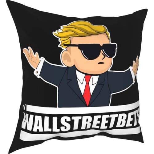 Reddit Wallstreetbets Day Trader Stock Throw Pillow Cover Deco Pillow Bitcoin Crypto Ethereum Btc Blockchain Cushion Covers