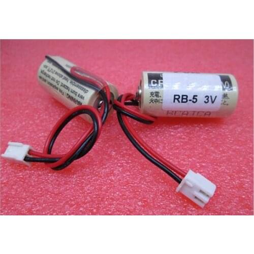 NEW RB-5 (CR17335SE) 3V 1800mah lithium battery PLC Li-ion battery with plug