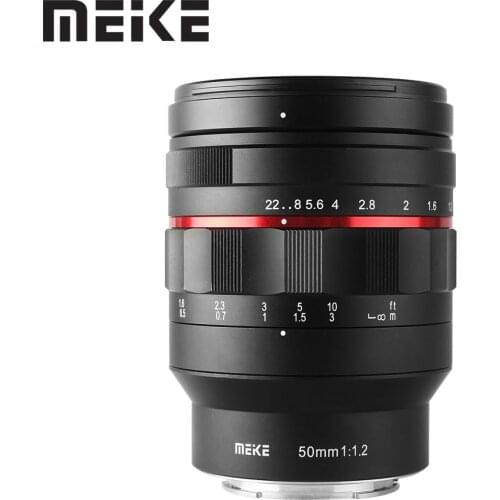 Meike 50mm f1.2 Manual Focus Lens with Full Frame for Sony -E Mount A7 A7S A7II A6000 A6300 A6600 for Niokn Z Mount Z5 Z6 Z7 Z50