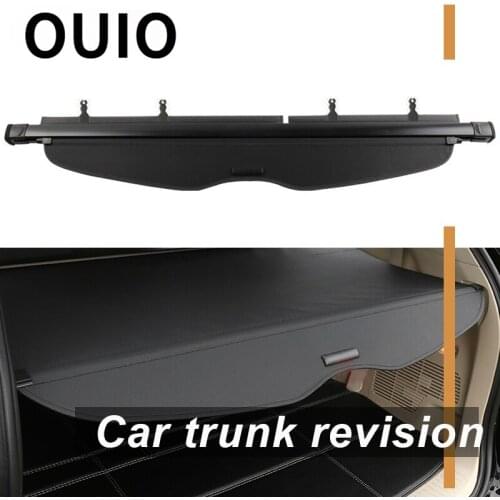 OUIO 1Set Car Rear Trunk Cargo Cover For Toyota Highlander 2010 2011 2012 2013 2014 Black Security Shield Shade Car Accessories