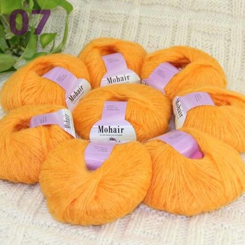 Sale New 8BallsX25g Luxury Soft Mohair Warm Wrap Shawl Hand Knit Crochet Yarn Jaffa 291-07-8