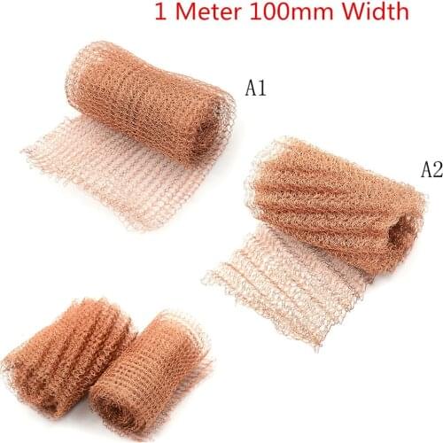 1 Meter 100mm Width Corrugated Copper Mesh For Distillation Reflux Moonshine Brewing Pest Control