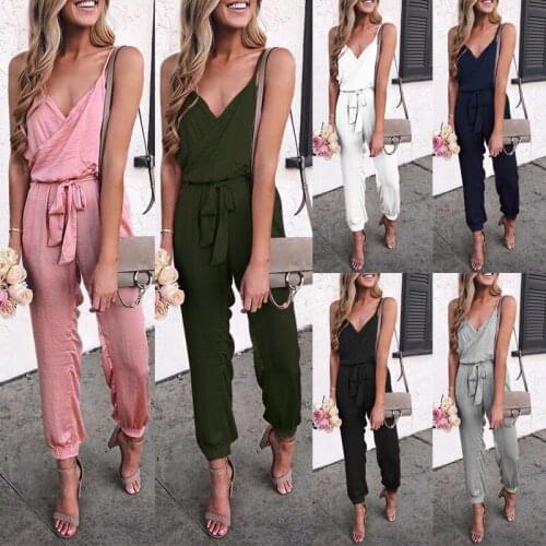 Sexy Bodysuit Women Rompers Jumpsuits New Hot Style womens Pure Color Condole Belt Jumpsuits Women Jumpsuit Streetwear CKX8887