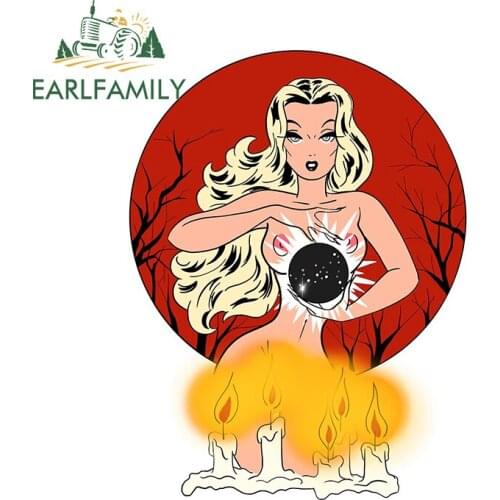 EARLFAMILY 13cm x 9.7cm for Witchy Woman Anime Decal Vinyl Car Stickers Waterproof Scratch-Proof Refrigerator Windshield Decor