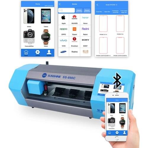 Cellphone Protective Film Cutter Machine For Mobile Phone Tablet Camera Watch Front Back Cover Film Cutting