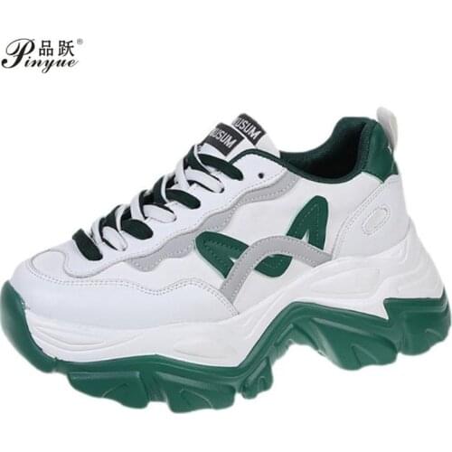 High Top Woman Sneakers Casual Platform Shoes Female Fashion Autumn White Thick Bottom Vulcanized Shoes Woman Chunky Sneakers