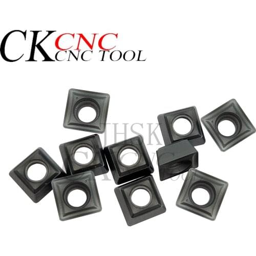 10PCS SPMG050204-NM ZM1125 SPMG050204 U drill carbide inserts Carbide Insert Square blade for stainless steel Lathe Accessori