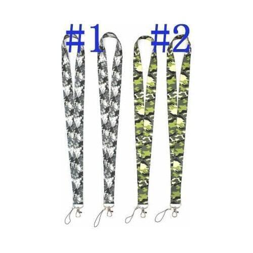New 30pcs Hunting jungle shooting digital camouflage pattern Lanyard ID Badge Holder Key Neck Strap