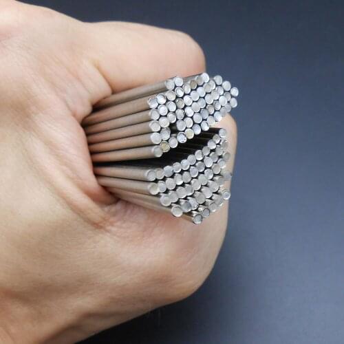 500Pcs X Dia. 2MM X Length 150MM G2*150 #45 Steel Shaft Nickel Plated Surface Technology Building Block Parts 2X150 Toy Car Gear