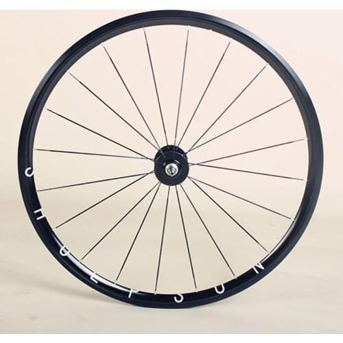 700C Fixed Gear Wheelset High Strength Racing Wheel With 30mm Rim Plat Spokes 20-24H Bearing Hub Single Speed Bike Track Wheels