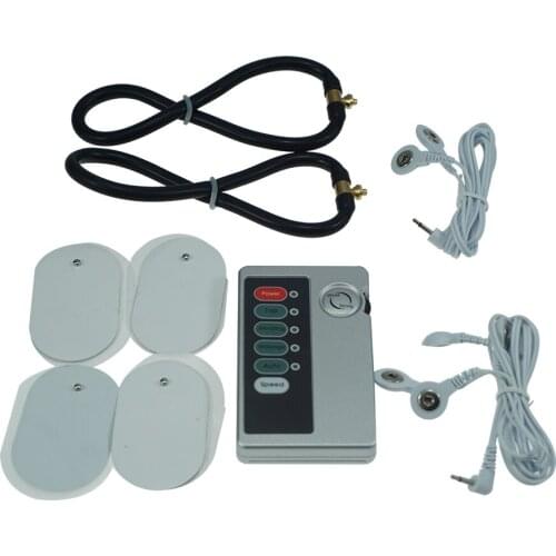 Multi electric shock adjustable anal cock ring vagina tight physical therapy electro stimulation medical themed sex toys