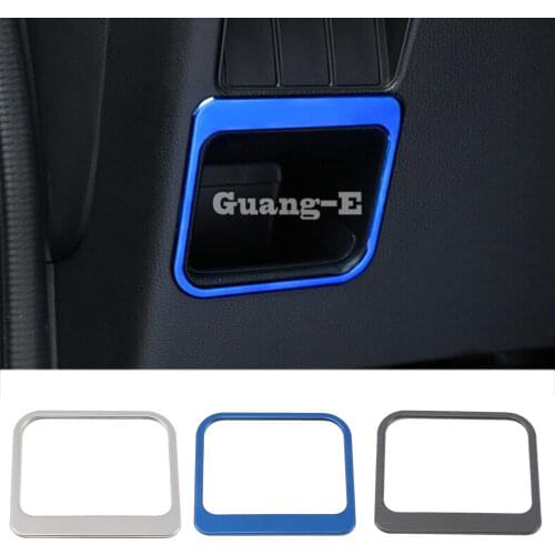 Car Stainless Steel Drive-Cab Storage Box Case Hood Switch Trim Frame Lamp Moulding 1pcs For Honda CRV CR-V 2017 2018 2019 2020