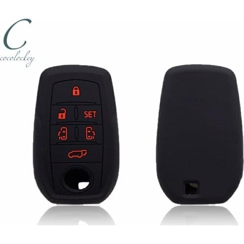 Cocolockey Car Key Cover Case Shell for toyota alphard vellfire 30 6Button Smart key holder Remote Keyless Key Case for Car