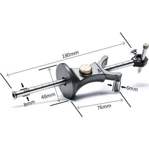Woodworking Linear Arc Dual-purpose Scriber Parallel Line Drawing Scriber Tool Multifunctional DIY Wood Working Scribe Tools