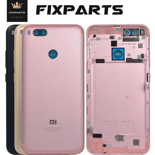 For Xiaomi Mi A1 Battery Cover A1 Rear Door Back Housing Case For Xiaomi Mi 5X A1 Battery Cover With Power Volume Button Replace