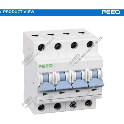 FDH-63 Solar 1P 2P 3P 4P DC Mini Isolator Switch