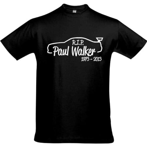 100% Cotton Short Sleeve T-Shirt If one day the speed kills me Paul Walker R.I.P. RIP Skyline R34 Brian T-Shirt