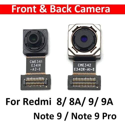 New Front Main Back Rear Camera Flex Cable Module Ribbon For Xiaomi Redmi 8 8A 9A Note 9 Pro Replacement Parts