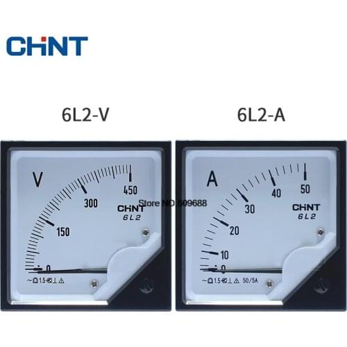 CHNT 6L2 6L2-A 6L2-V Durable Ammeter Current Ampere CHINT Voltage Meter Pointer Diagnostic-tool