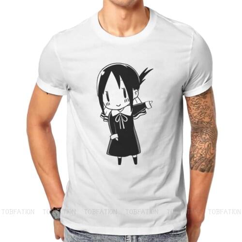 Kaguya sama Love Is War Anime Kaguya Chan Cute T Shirt Vintage Homme High Quality Tshirt Large O-Neck Men Tshirts