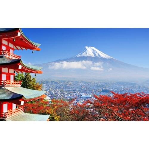 Large Size Landscape Mount Fuji Canvas Paintings Posters and Prints Wall Art Pictures for Living Room Cuadros Home Decor Quadro