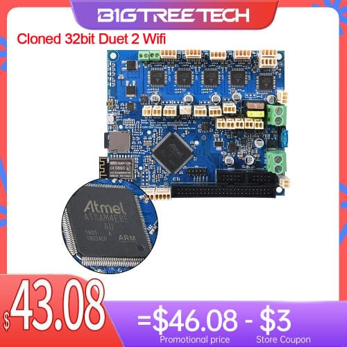 Cloned 32 Bit Duet 2 Wifi V1.04 Control Board Duetwifi For PanelDue 4.3 RepRap Advanced Motherboard CNC 3D Printer Board SKR GTR