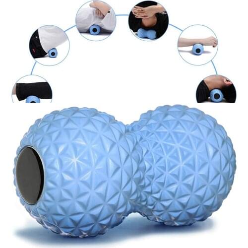 EVA Peanut Massage Ball Double Lacrosse Massage Ball Mobility Ball for Physical Therapy Deep Tissue Massage Tool Back Hand Foot
