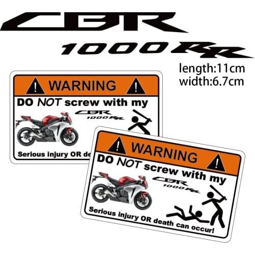KODASKIN Motorcycle Cheap Creative Warning Sticker Decal for Honda CBR1000RR