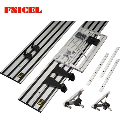 Universal Electric Circular Saw Guide Rail with Adjustable Saw Base for Circular Saw,Woodworking DIY,Straight line, Double layer