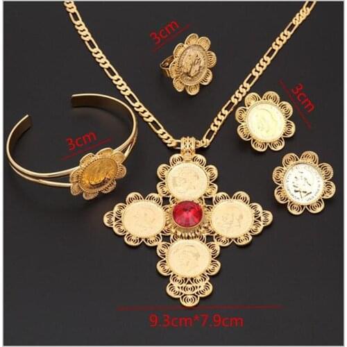 New Heavy Top grade Wedding pendant bangle ring earrings Sets 14 k Solid Gold Finish CZ Bridal Romantic Jewelry for Women