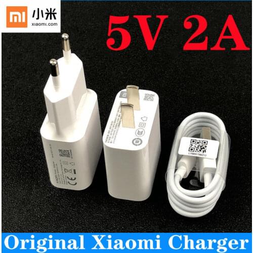 Original Xiaomi 5V/2A Charger adaptive Plug Charger power adapter Usb micro cable for redmi 3 4x 5 plus 6a note 4x 5 6 pro 4a 5a