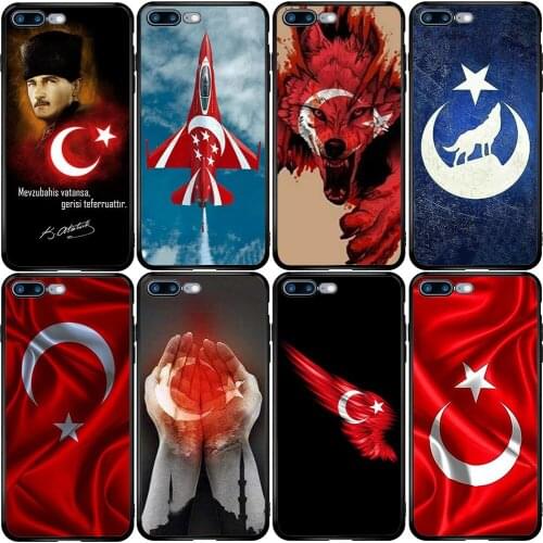 Phone Case for Xiaomi Redmi Note 10 9 9S 9A 8 8T 7 6 7A 6A 5A 5 A1 A2 A3 Pro Max Plus Lite Retro TR Republic of Turkey Flag