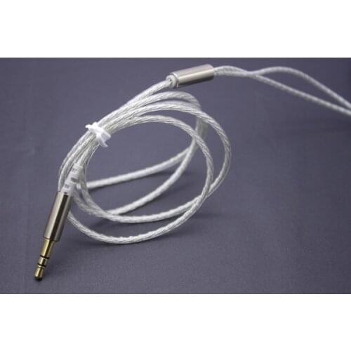 Silver plated enthusiast DIY headphone wire earphone wire, silver wire 5N single-crystal copper