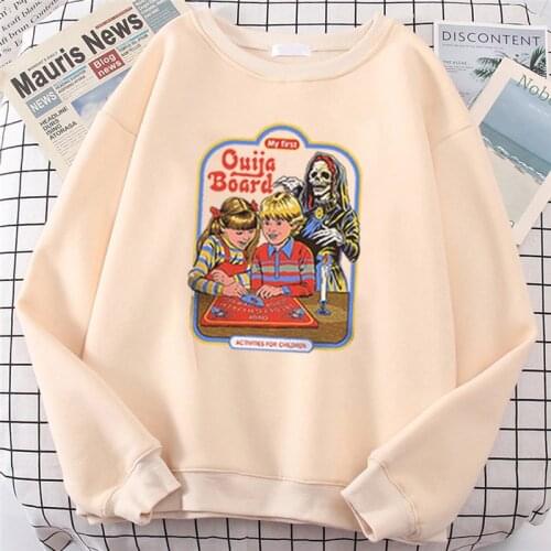 Scary Cartoon Demon Satan Men/women New Pullovers Fashion Grim Evil Series Autumn Tops Satanist Hell Ullzang Sweatshirt Loose