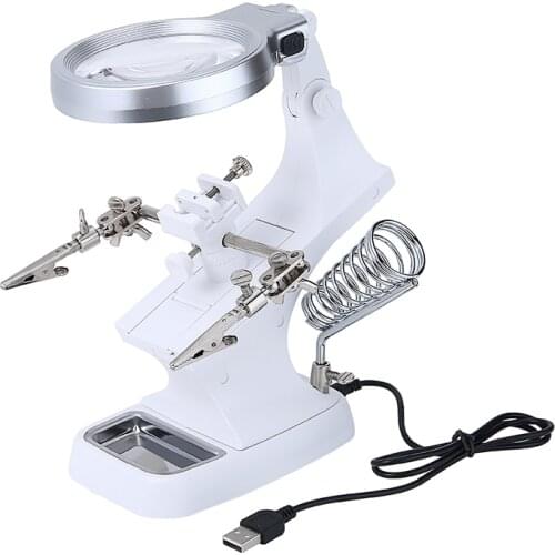 LED Lamp Repair Magnifying Glass Energy-saving Maintenance Inspection Lamp 360 Degree Adjustment Angle Circuit Board Desktop