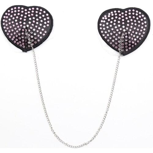 1 pair Sexy Nipple Cover Sticker Chain Adult For Adults Woman Chest Paste Women Bondage play