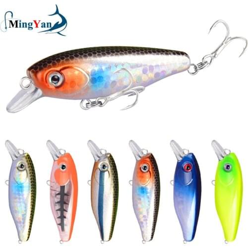 1 PCS/Lot 6.5cm/7.5g Sinking Minnow Fishing Lures Wobbler Hard Baits Crankbaits ABS Artificial Lure for Bass Pike Fishing Tackle