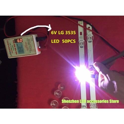 100piece/lot FOR repair LG TV LED lens DRT 3.0 32inch LG 32MB25V 32MB27VQ Lamp cover =50PCS +LED LG 3535 6V 50PCS