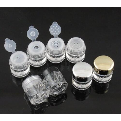 100pcs Plastic Powder Cosmetic Bottle Empty 3ml Small Women Cosmetic Jar Container Refiilable Packaging bottle F2123