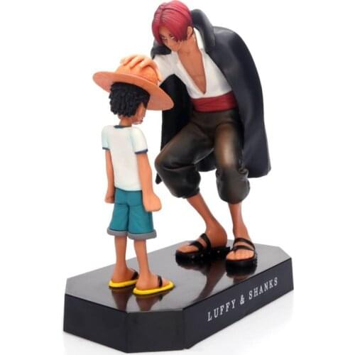 16CM Anime One Piece Fugure Models Four Emperors Shanks Straw Hat Luffy Action Figure Ace Sanji Roronoa Zoro Toys Kids Gifts