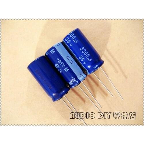 2PCS/10PCS M Series 3300uF 35V 35v3300uf Electrolytic Capacitor