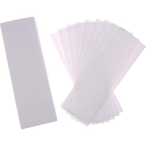 200 Pack Hair Removal Waxing Strips Non woven Wax Strips Epilating Strips for Face, Legs, Underarms, Body and Bikini, White