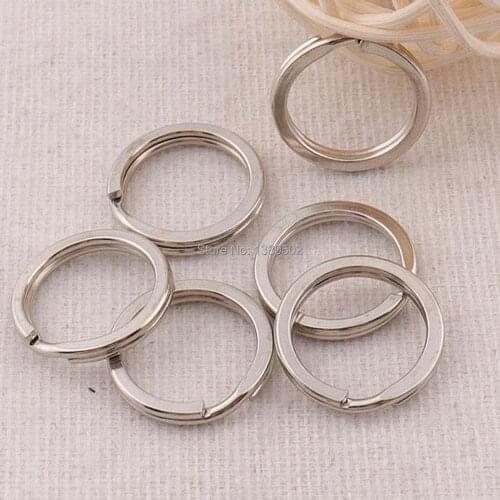 50pcs 17mm nickel color small size metal key ring buckle hardware accessories