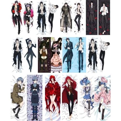 Dakimakura Kuroshitsuji Black Butler Ciel Body Silk Pillowcase Pillow Case Cover Anime Manga 1