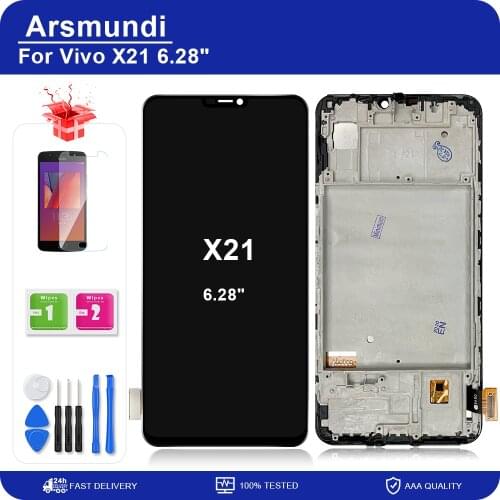 For Vivo X21 / X21A 1725 6.28" LCD Display Touch Screen Digitizer Assembly Replacement Parts + Gifts